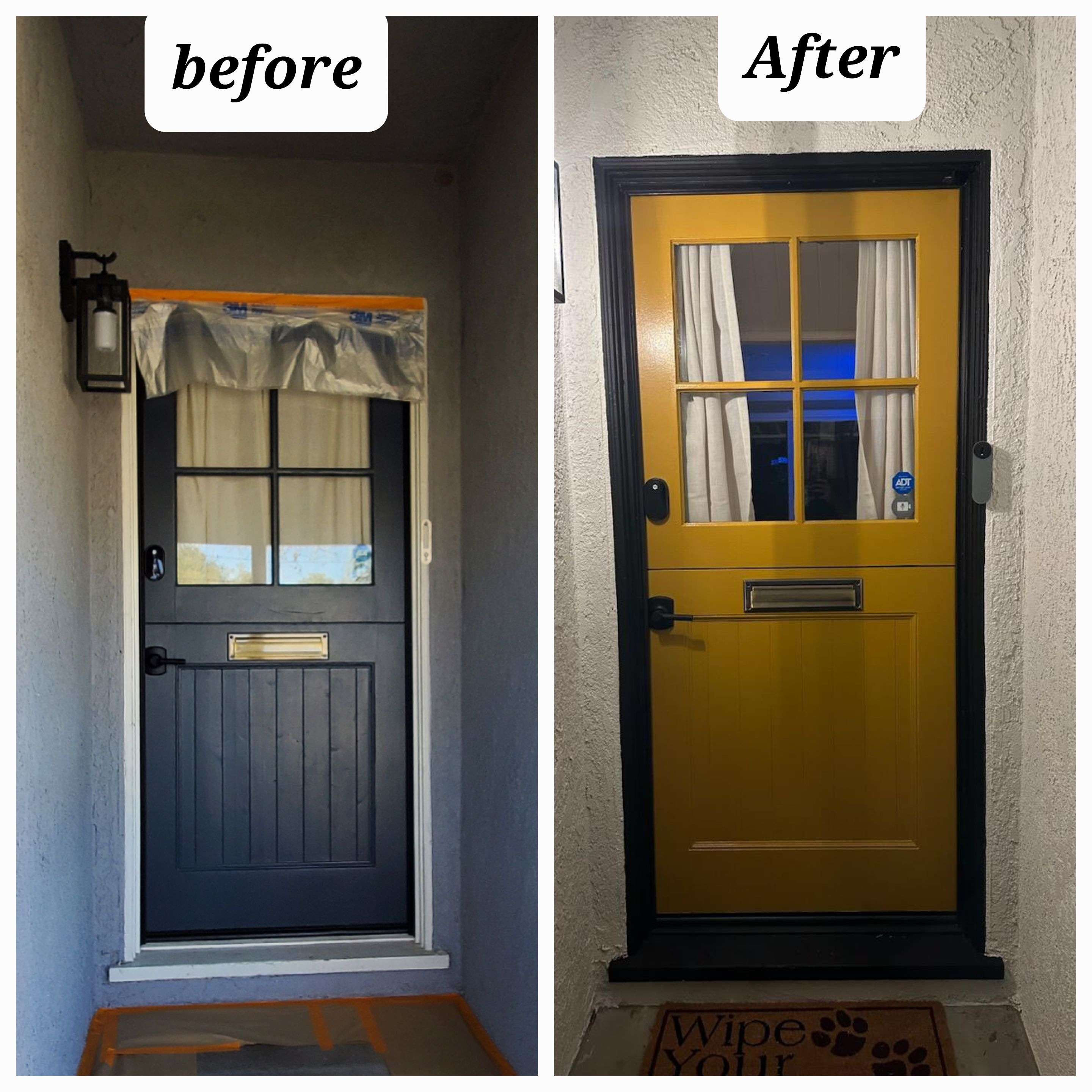 Exterior front door painting